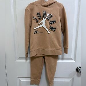 Air Jordan Tan Sweatsuit, Size 4